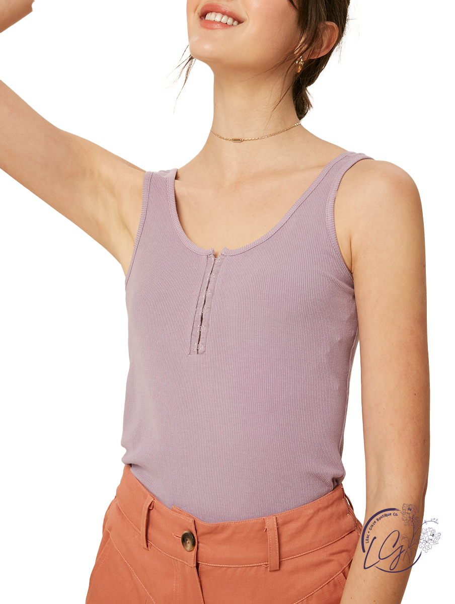 Be The Best Henley Tank Top