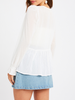 Meet Me Downtown Sheer Peplum Top