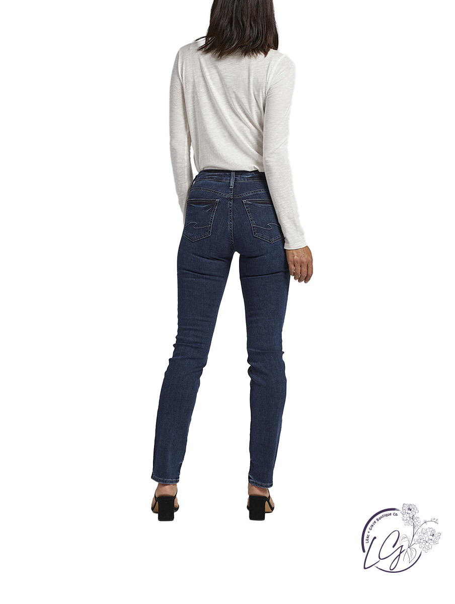 Curvy Suki 2 Mid-Rise Straight by Silver Jeans