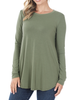 Curvy Must Have Scoop Neck Long Sleeve