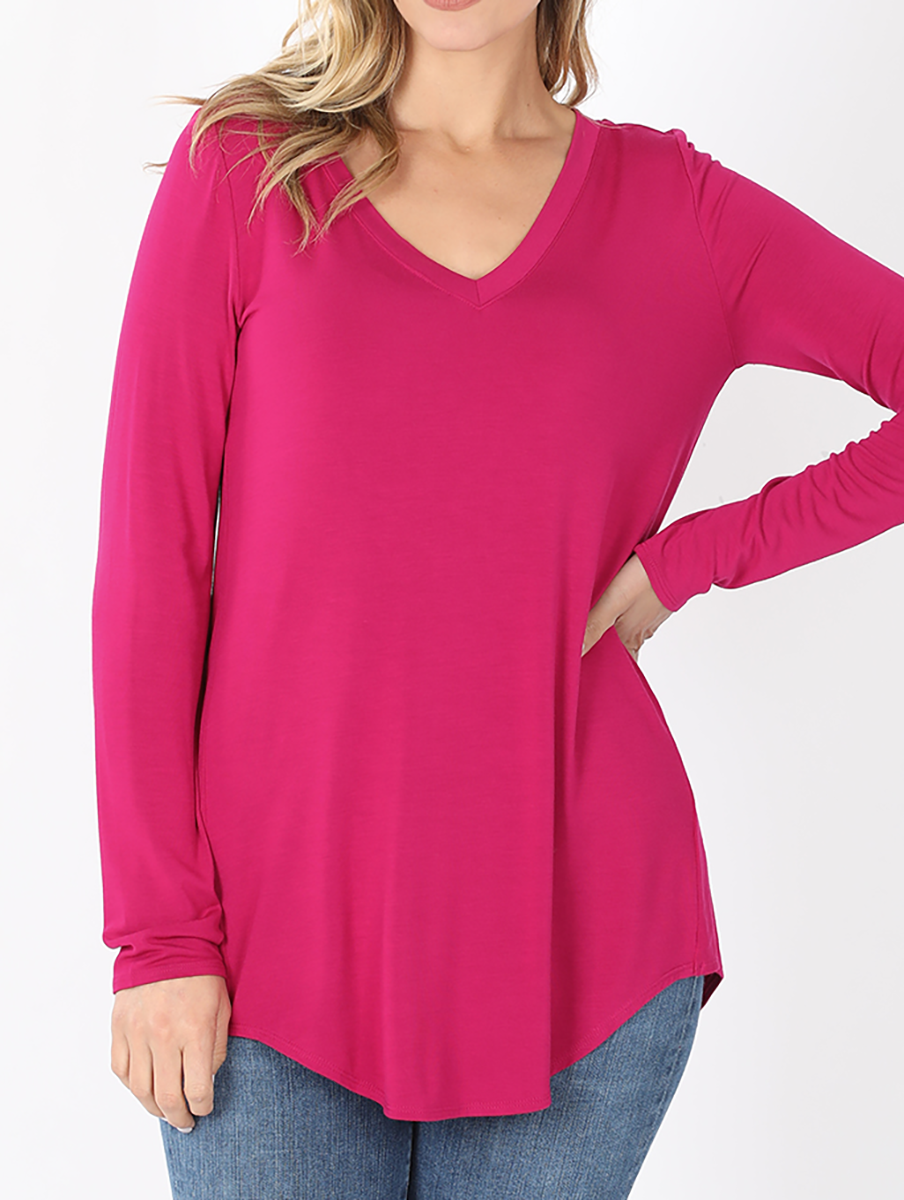 Must Have V-Neck Long Sleeve