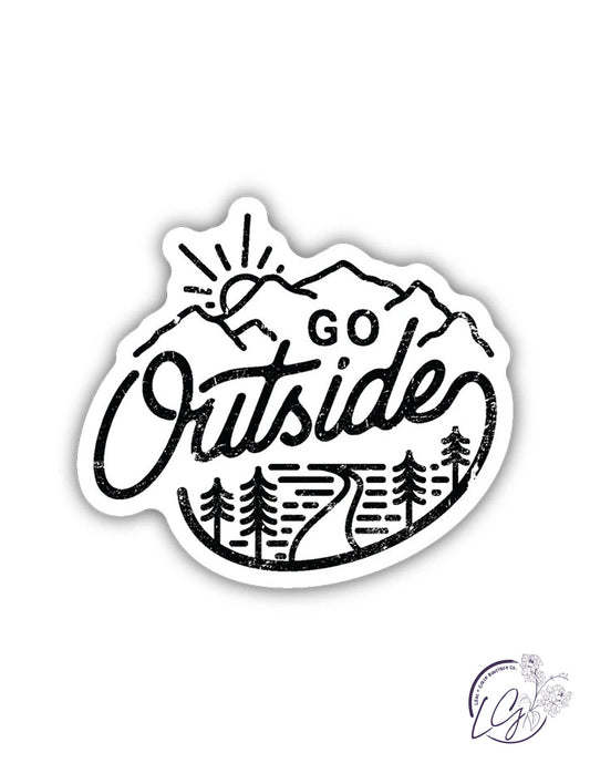 Go Outside Sticker