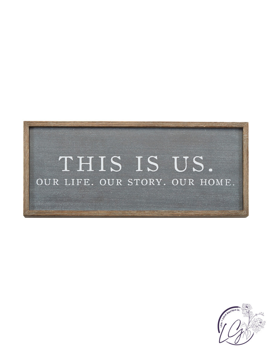 THIS IS US WOOD PLAQUE