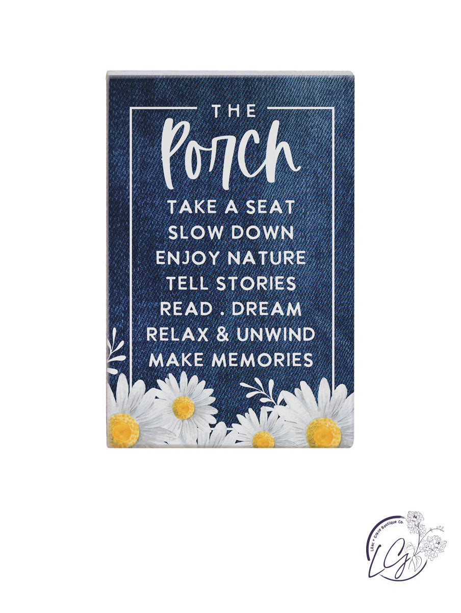 Decorative Blocks with Sayings 5.25"X3.5"