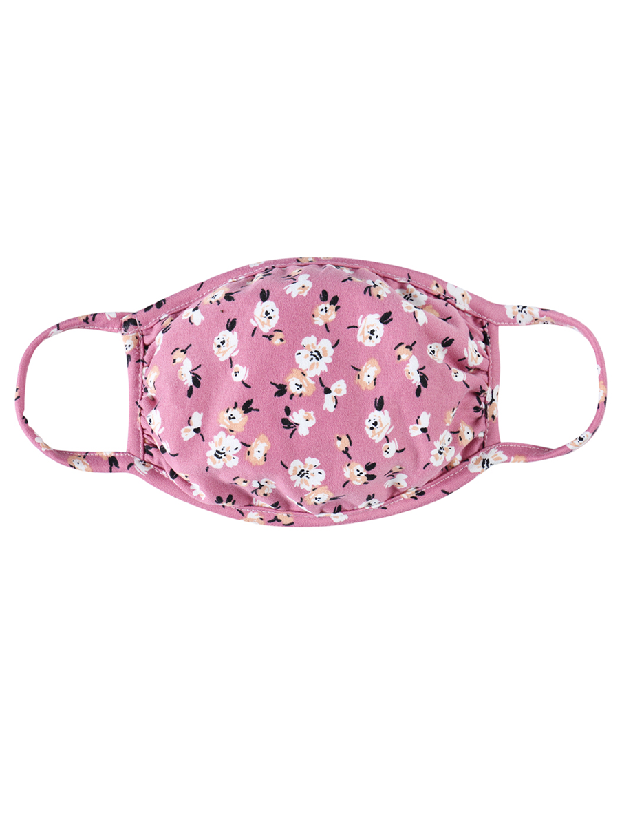 Pink Floral Print Reusable Mask