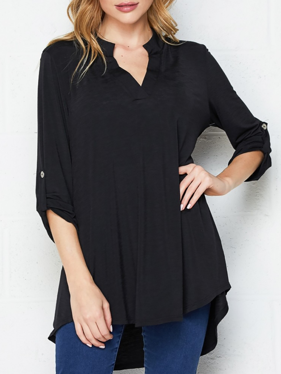 Salita Basic Blouse in Black