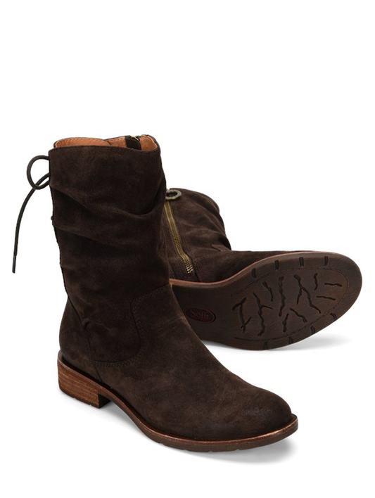 Sharnell Low Boot in Brown Suede by Sofft Shoes