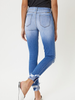 Sierra Mid Rise Distressed Ankle Skinny Jean by KanCan