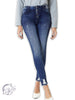 Sophia Button Fly High Rise Skinny Jean By Kancan