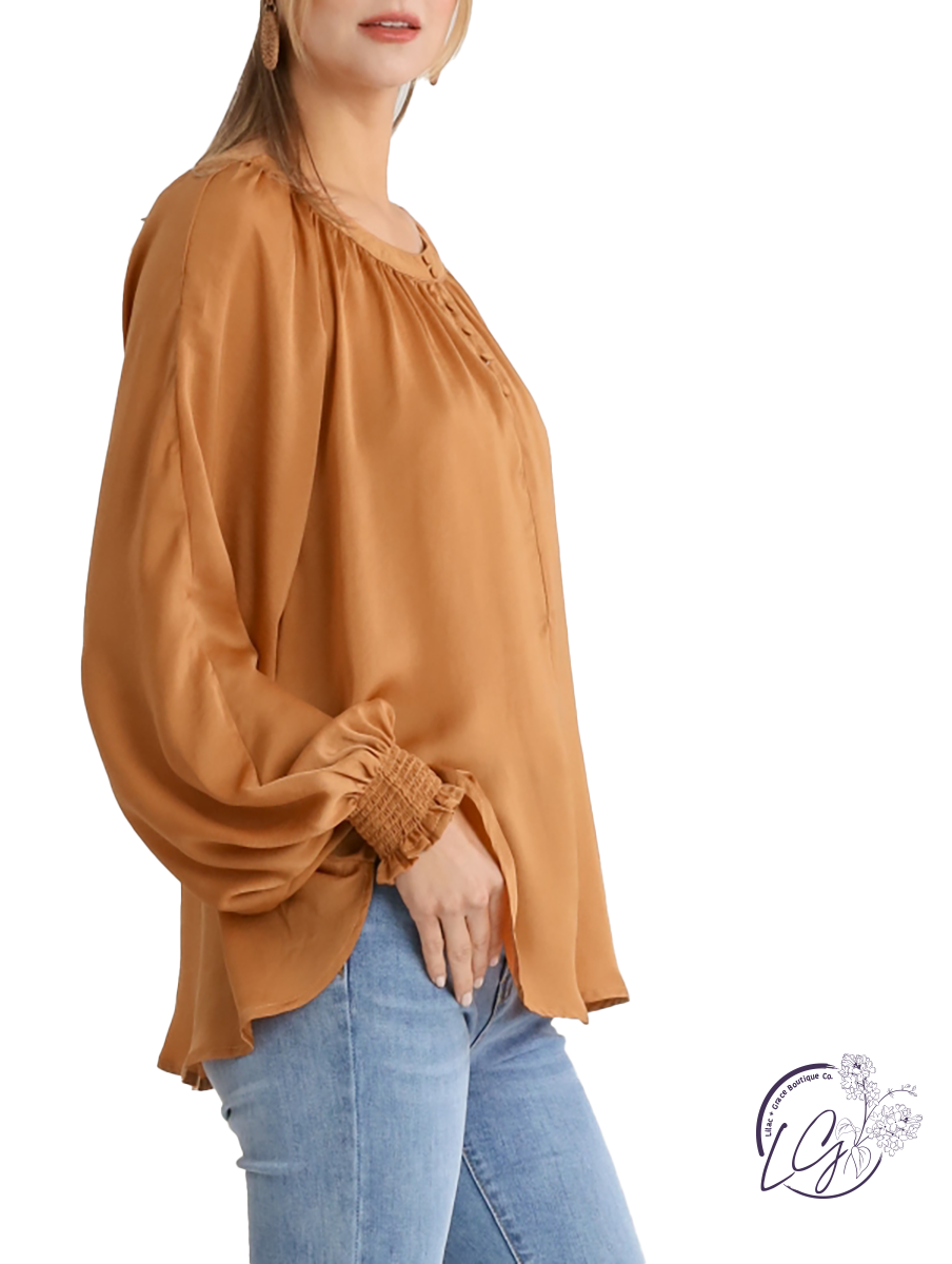 Light Steps Satin Blouse