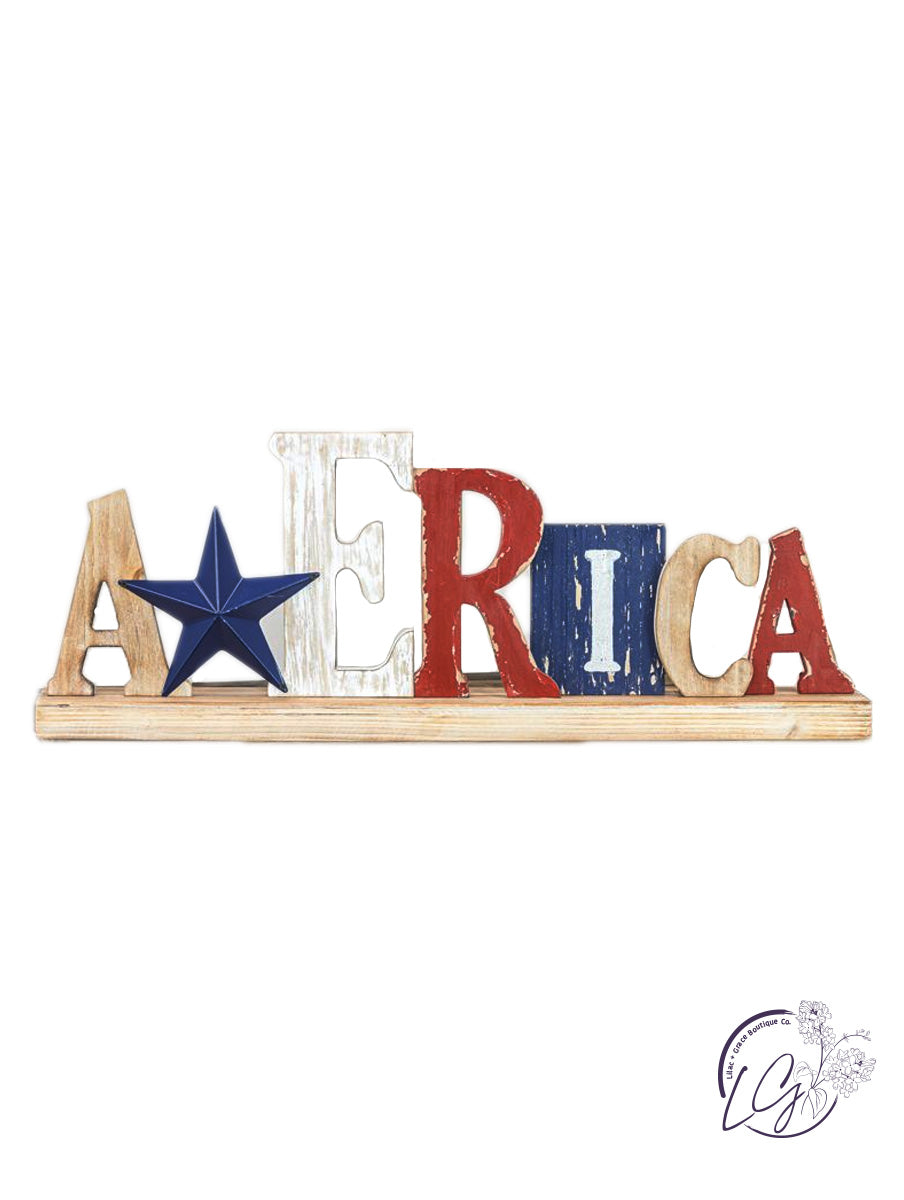 AMERICA LETTERS TABLETOP