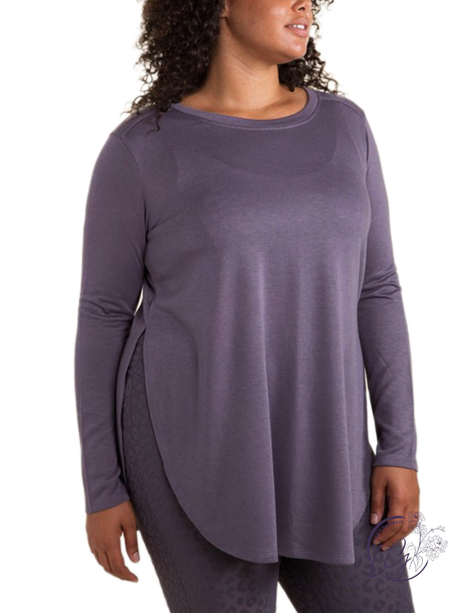 Curvy Different Times Long Sleeve with Side Slits