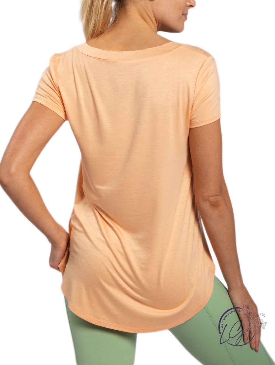 Longline Deep V-Neck Pocket Shirt