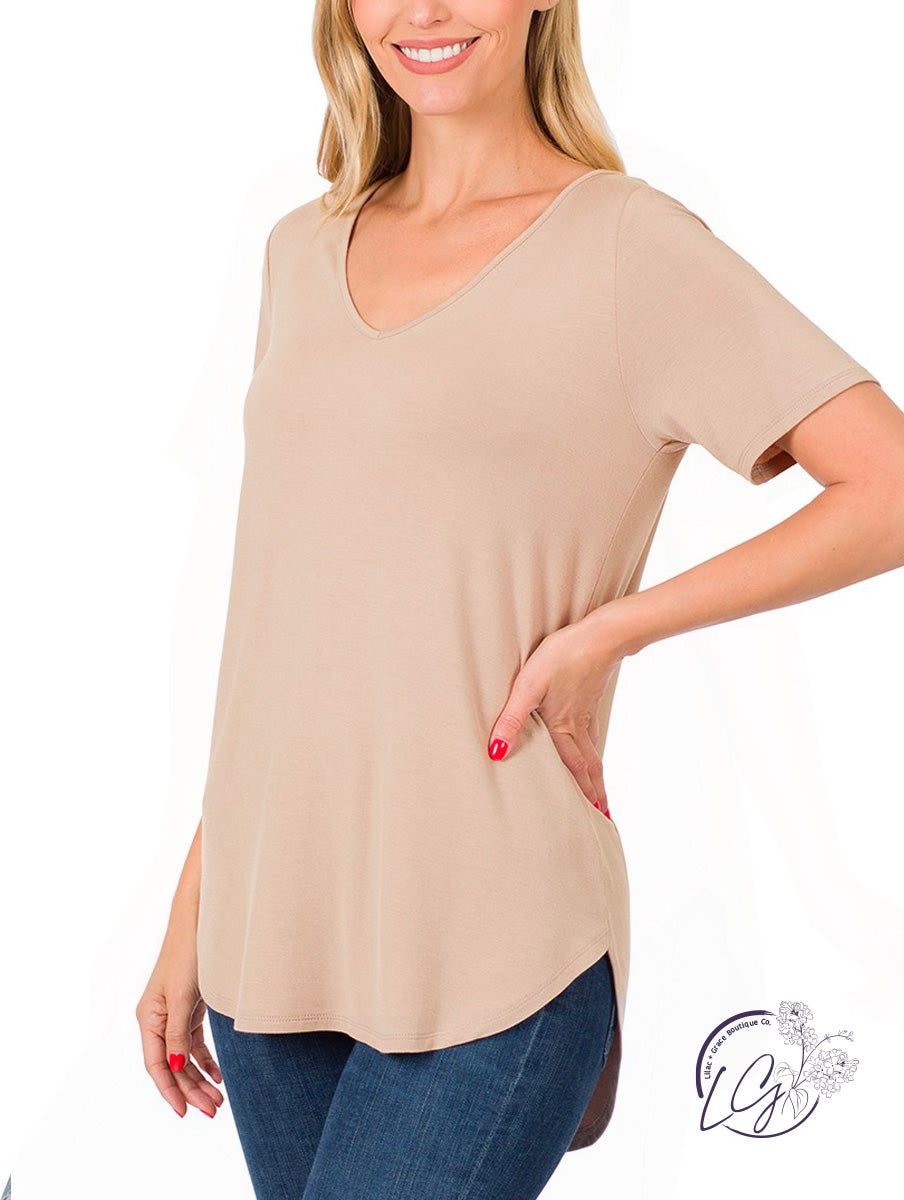 Comfort Caress V-Neck Tee