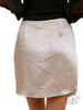 SATIN UNEVEN HEM MINI SKIRT