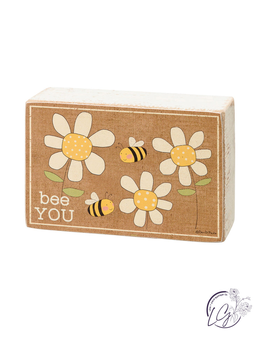 Box Sign & Sock Set - Bee You