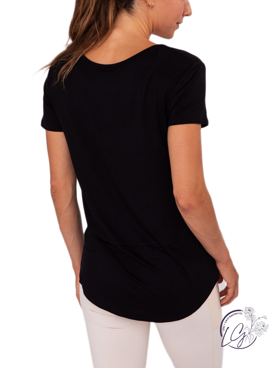 Short Sleeve High-Low Top