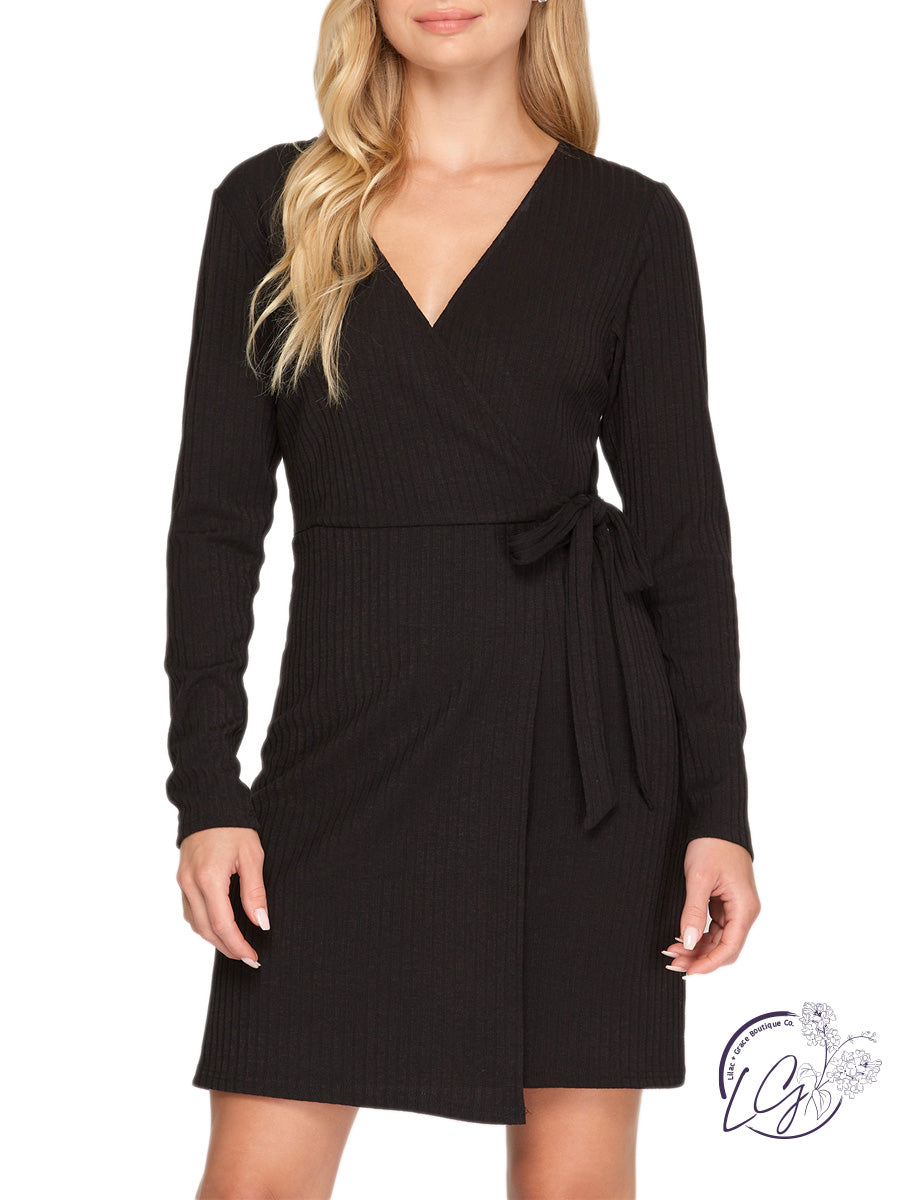 Where We Go Surplice Knit Dress Lilac & Grace Boutique, Co. Where We Go Surplice Knit Dress Lilac & Grace Boutique, Co.