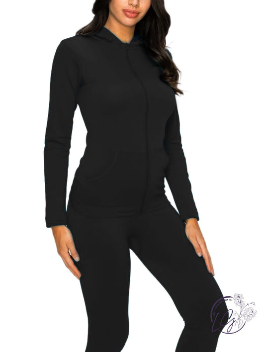 Seamless fleece Lined Hoodie