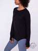 Side Swoop Long Sleeve Top