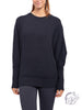 Waffle-Knit Pullover with Dolman Sleeves