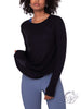 Side Swoop Long Sleeve Top