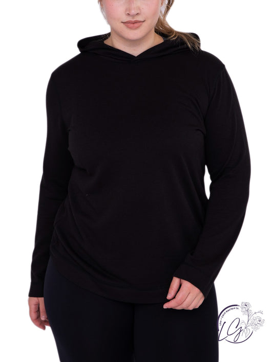 Curvy Slim-Fit Hooded Pullover
