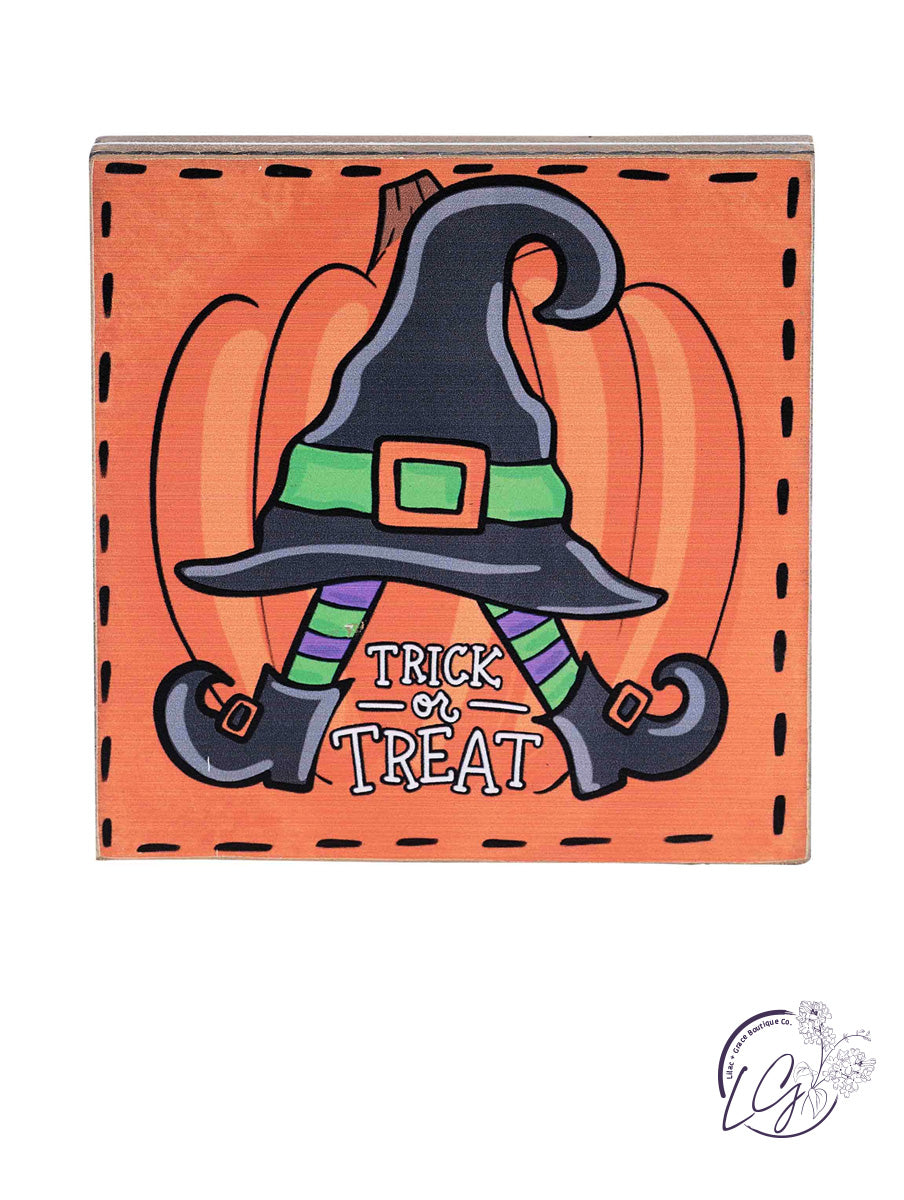 Trick or Treat Witch Block