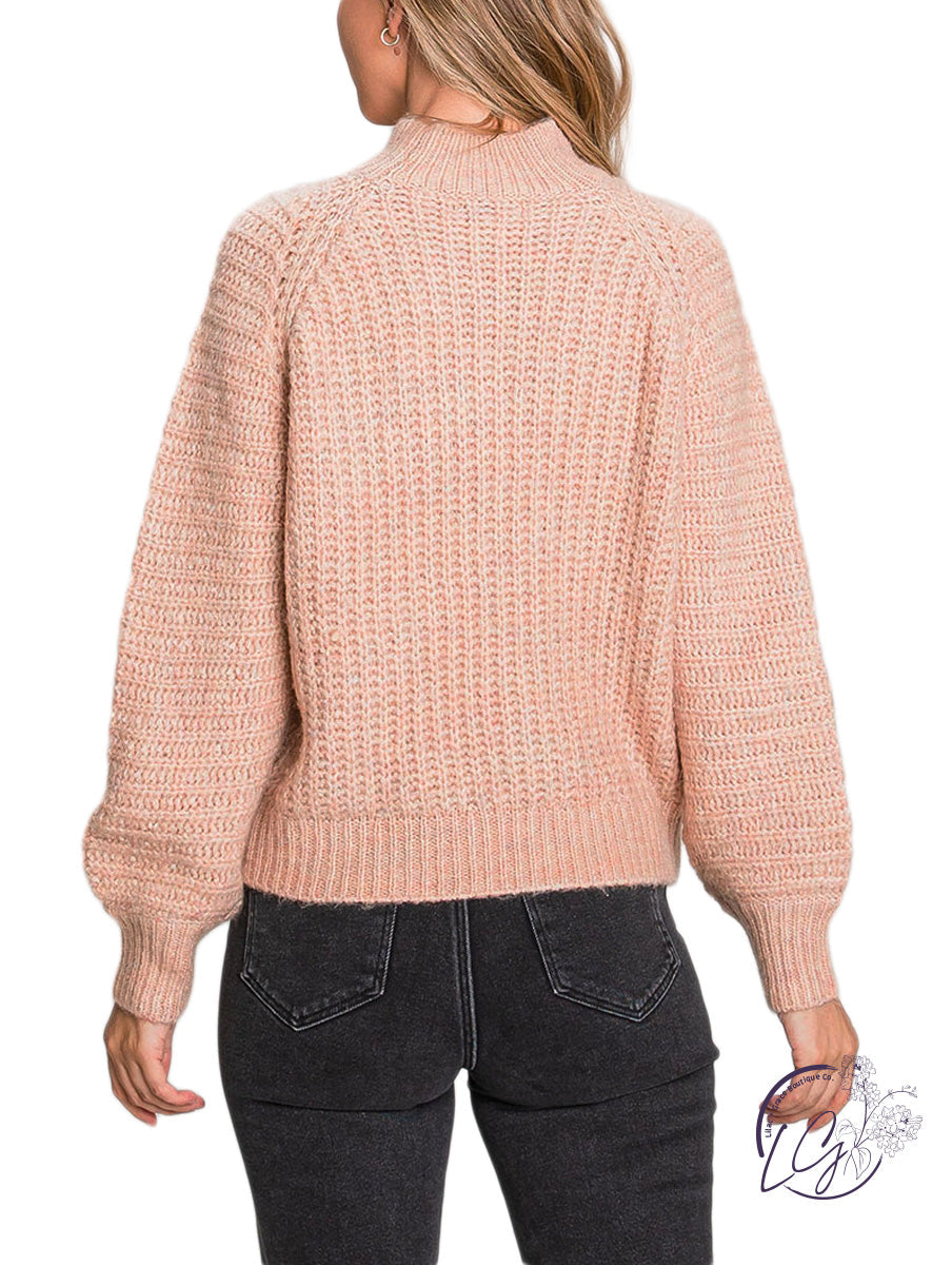 Right Formation Mock Neck Sweater