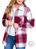 Curvy Happy Thoughts Plaid Shacket