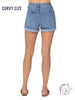 Curvy Leona High-Rise Cuffed Shorts by Judy Blue