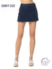 Curvy Juliana High-Rise Skirt with Shirttail Fray Hem By Judy Blue
