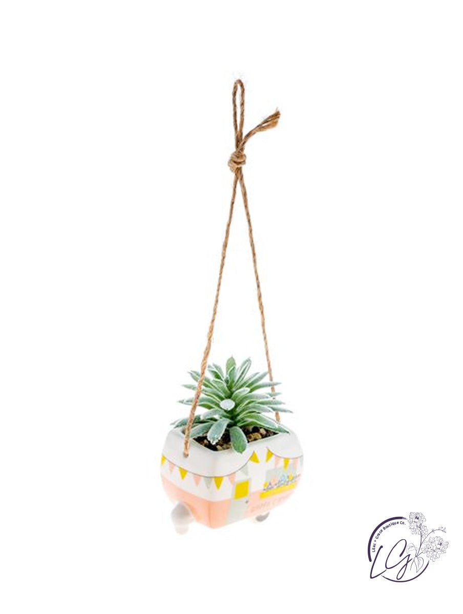 camper succulent Shaped Hanging Succulent Pot