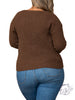 Curvy Hold My Hand Ribbed Sweater