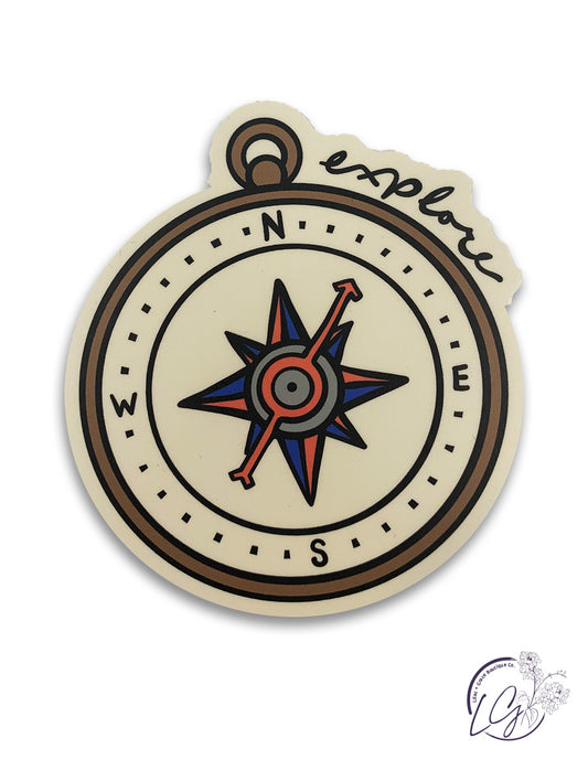 Explore Compass Sticker