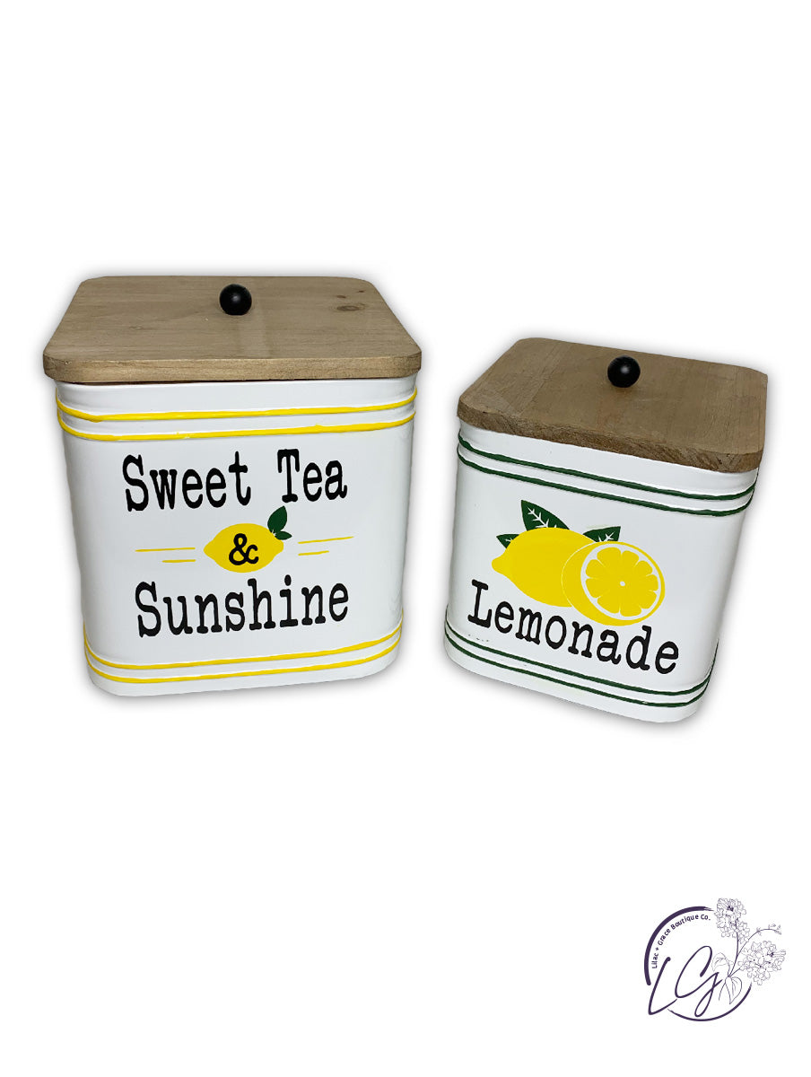 Sunshine & Lemonade Canister