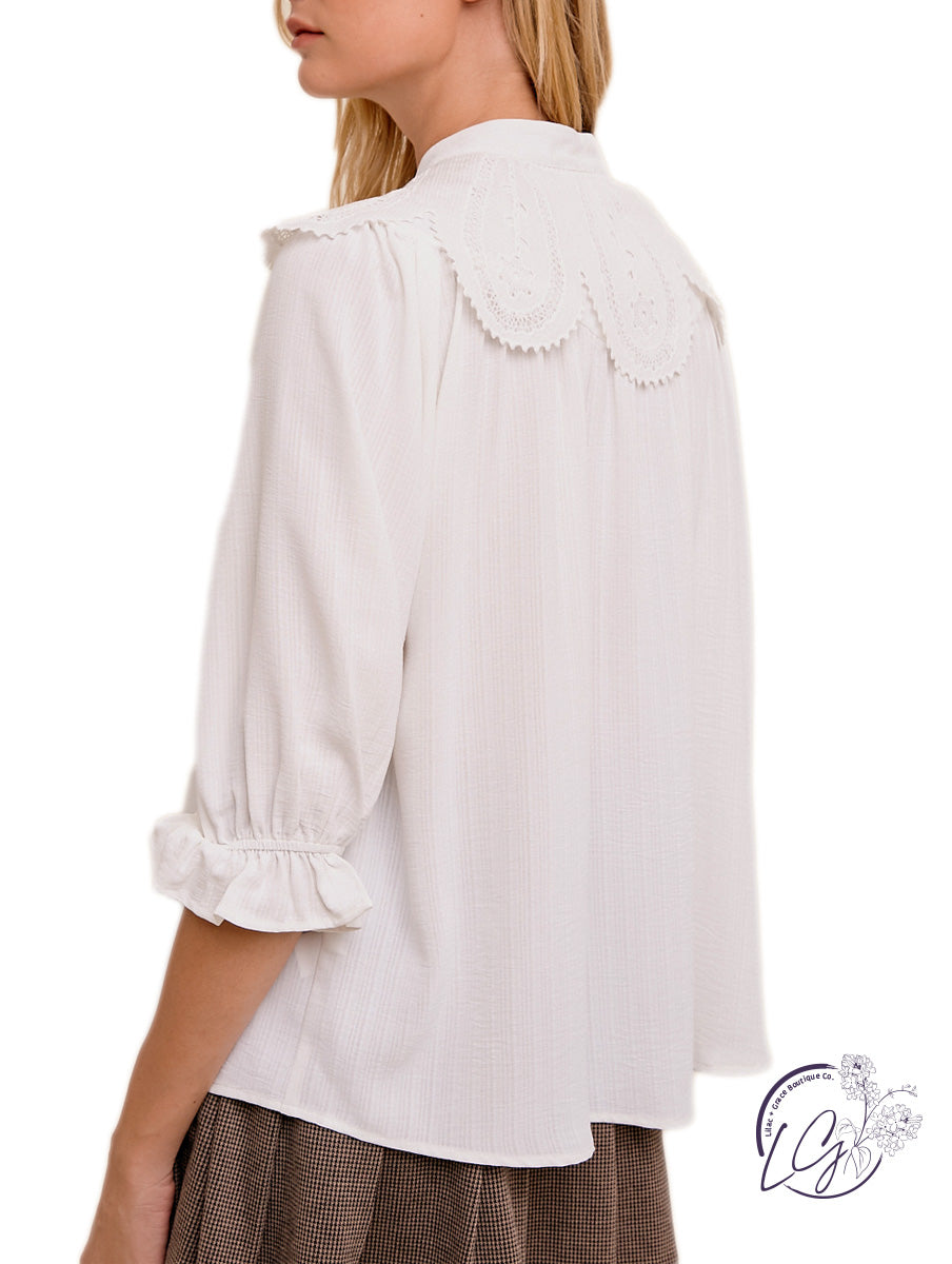 Sound Off Pleated Blouse