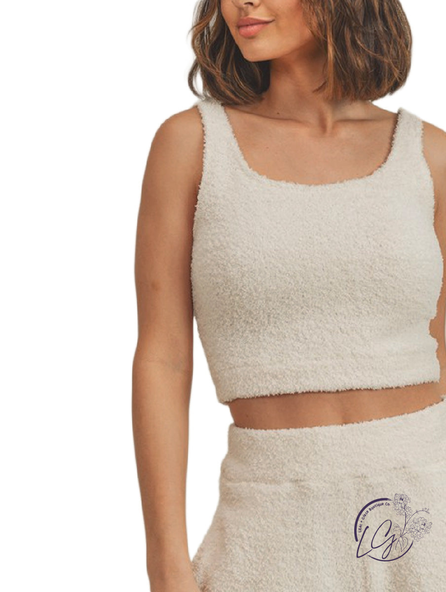 Cozy Knit Cropped Tank Top