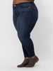 Curvy Cori Mid-Rise Raw Hem Skinny by Judy Blue