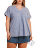 Curvy Windup  Short Sleeves T-shirt