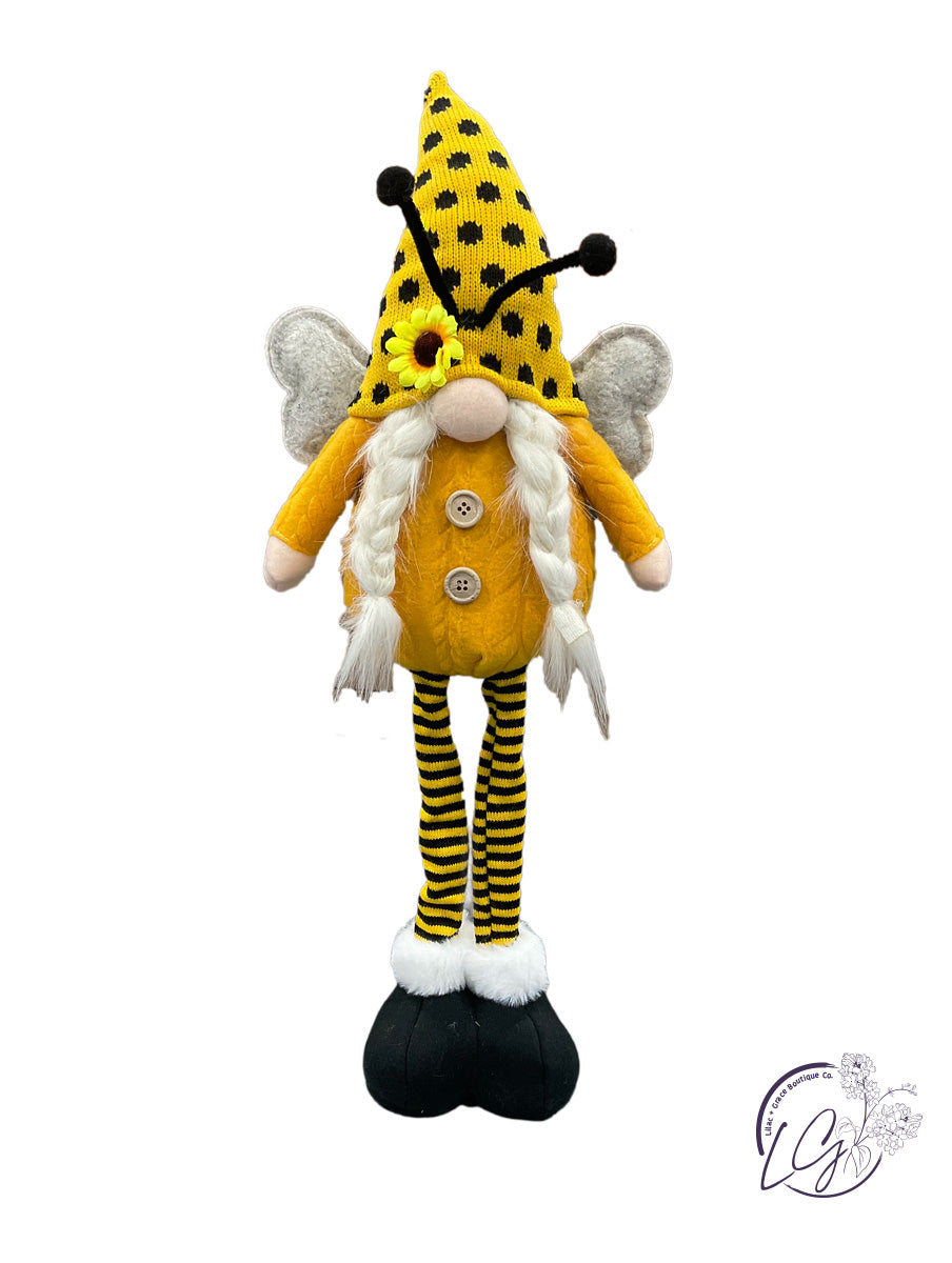 SUNFLOWER BEE GNOME TALL STANDER