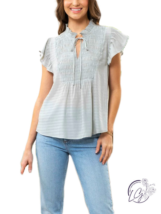 A Simple Love Tiered Blouse