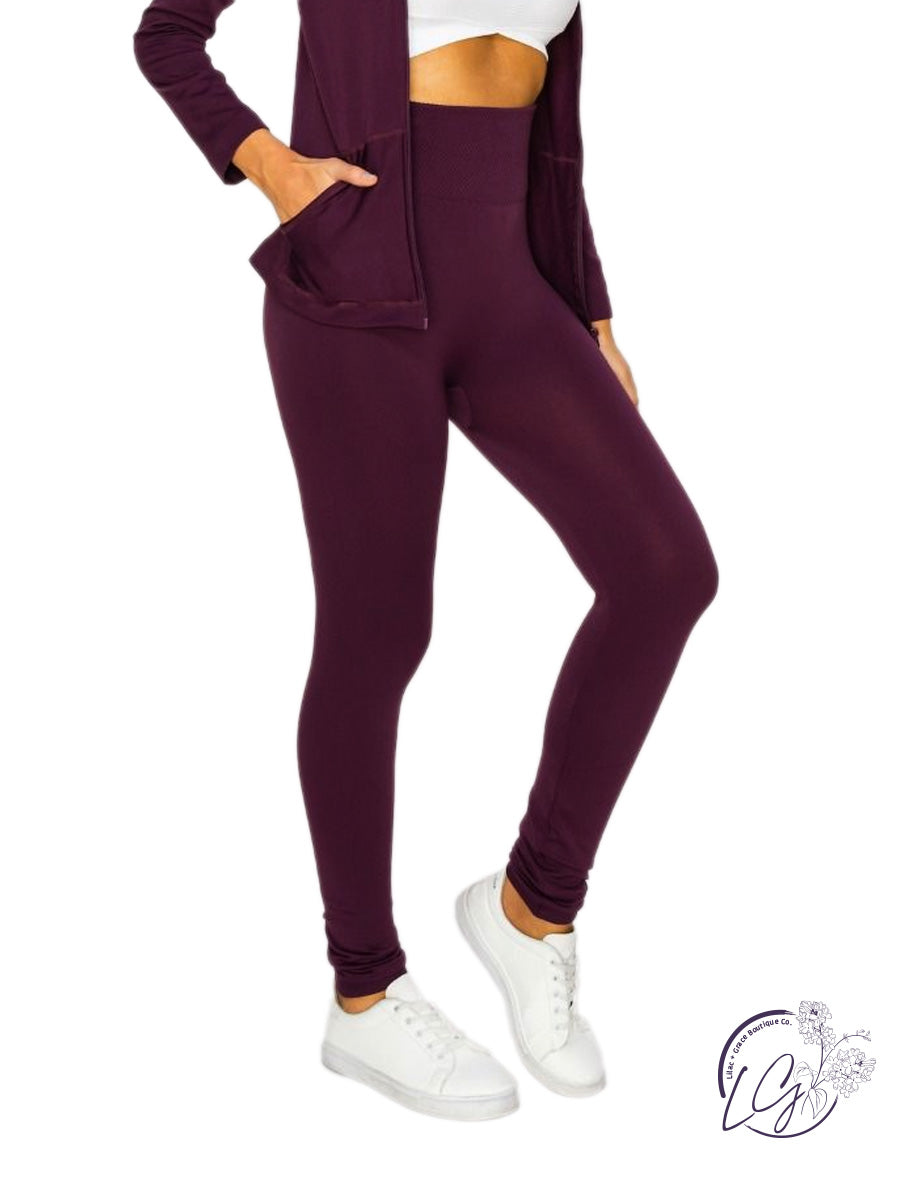 Seamless fleece Lined Leggings