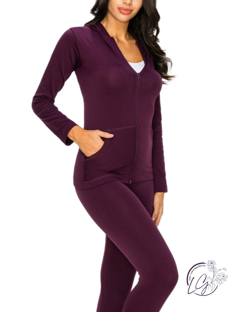 Seamless fleece Lined Hoodie