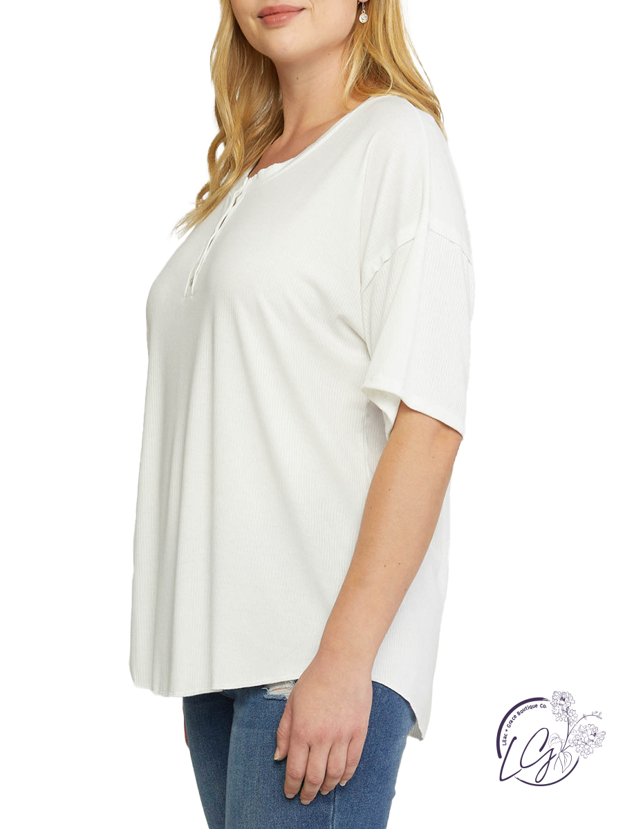 Curvy All My Love Scoop Neck Tee