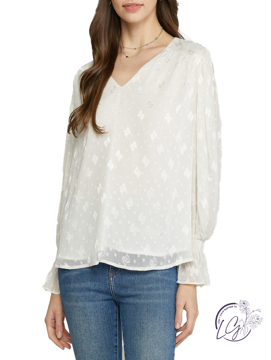 Flying Above Chiffon Blouse