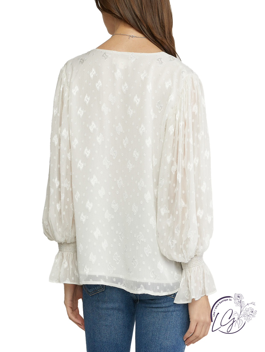 Flying Above Chiffon Blouse