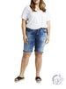 Curvy Elyse Mid Rise Bermuda Short