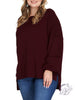 Curvy My Reasons Long Sleeve Sweater