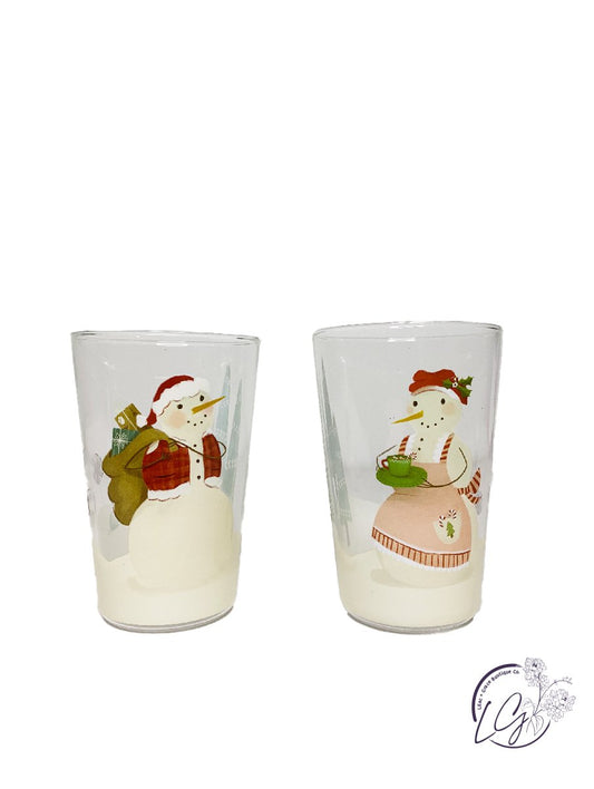 Snowman Juice Glass